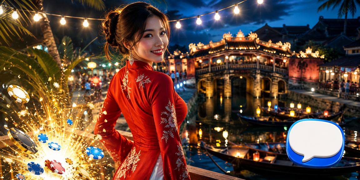 Cảnh Hội An lung linh với người chơi trải nghiệm giải trí trực tuyến fco4